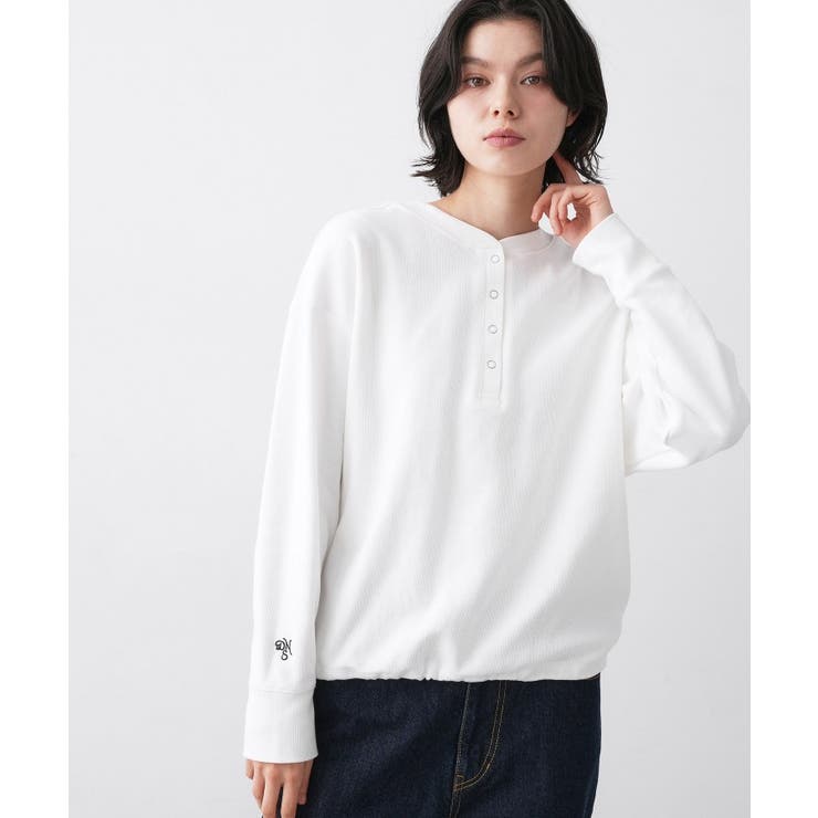 【前後2WAY/洗える】ドロストリブカットソー | Dessin | 詳細画像3 