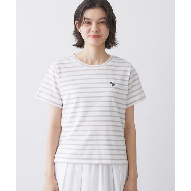 【洗える】半袖ボックスシルエットカットソー | Dessin | 詳細画像13 