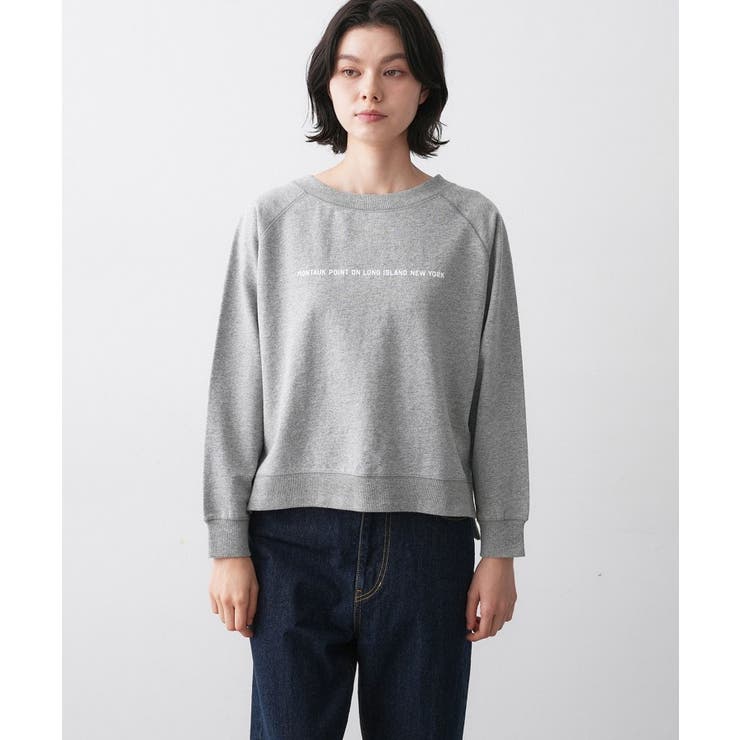 【洗える】ラグラン切り替えミニロゴカットソー | Dessin | 詳細画像13 