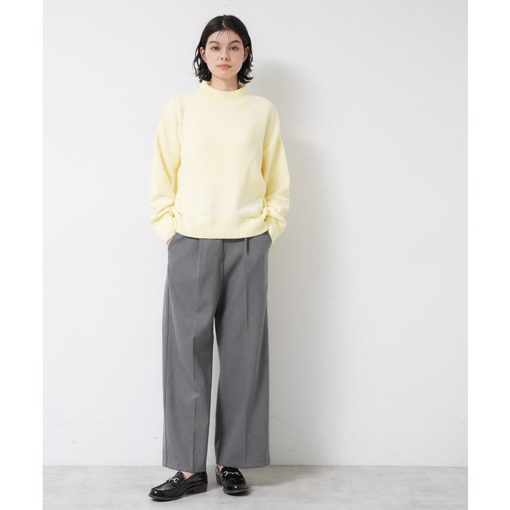 【洗える】裏起毛セミワイドツイルパンツ | Dessin | 詳細画像11 