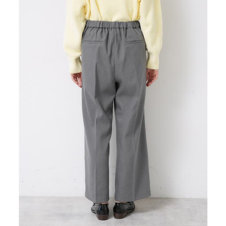 【洗える】裏起毛セミワイドツイルパンツ | Dessin | 詳細画像15 