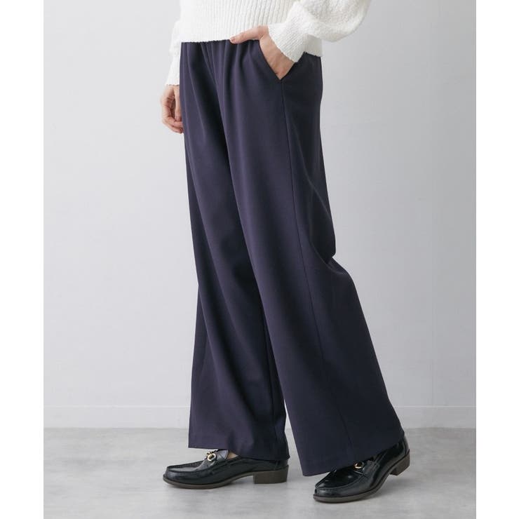 【帯電防止/洗える】ストレッチツイルワイドパンツ | Dessin | 詳細画像10 