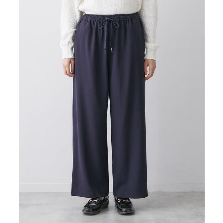 【帯電防止/洗える】ストレッチツイルワイドパンツ | Dessin | 詳細画像13 