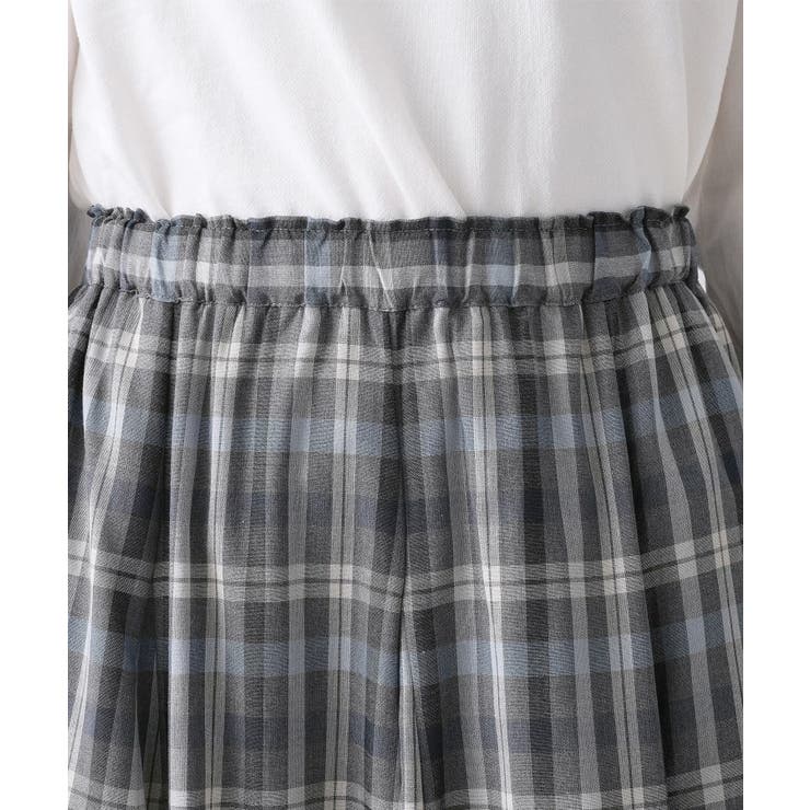 【ウエストゴム/洗える】映えチェック柄スカート | Dessin | 詳細画像19 
