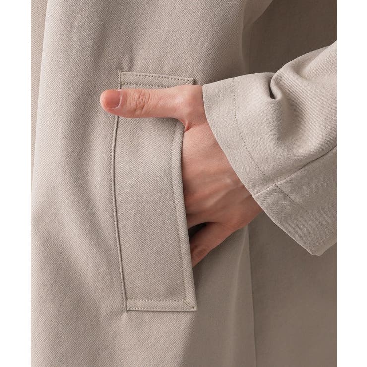 【花粉ガード/撥水加工/洗える】ステンカラースプリングコート | Dessin | 詳細画像23 