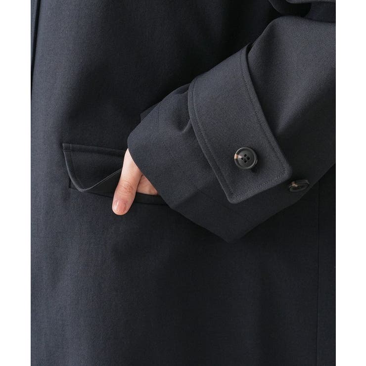 【花粉ガード/撥水加工/洗える】クルーネックスプリングコート | Dessin | 詳細画像23 