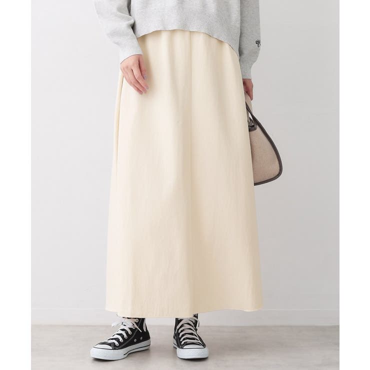 【ウエストゴム/洗える】フィブリルソフトAラインスカート | Dessin | 詳細画像1 