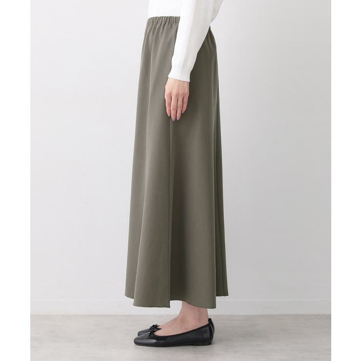 【ウエストゴム/洗える】フィブリルソフトAラインスカート | Dessin | 詳細画像10 