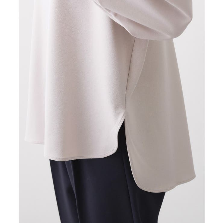 【体型カバー/レイヤード/洗える】ジョーゼットプルオーバーブラウス | Dessin | 詳細画像19 