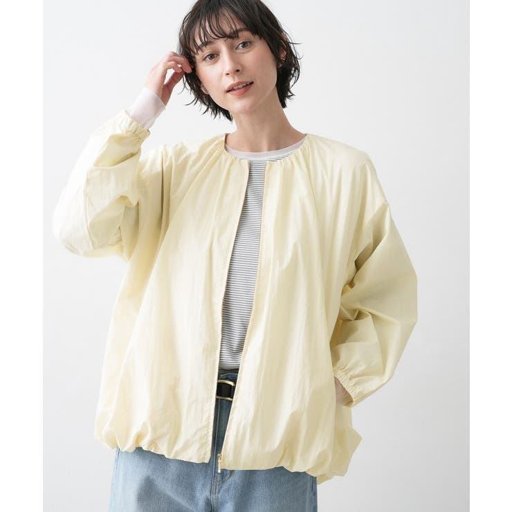 【洗える】コットンナイロンバルーンヘムブルゾン | Dessin | 詳細画像1 