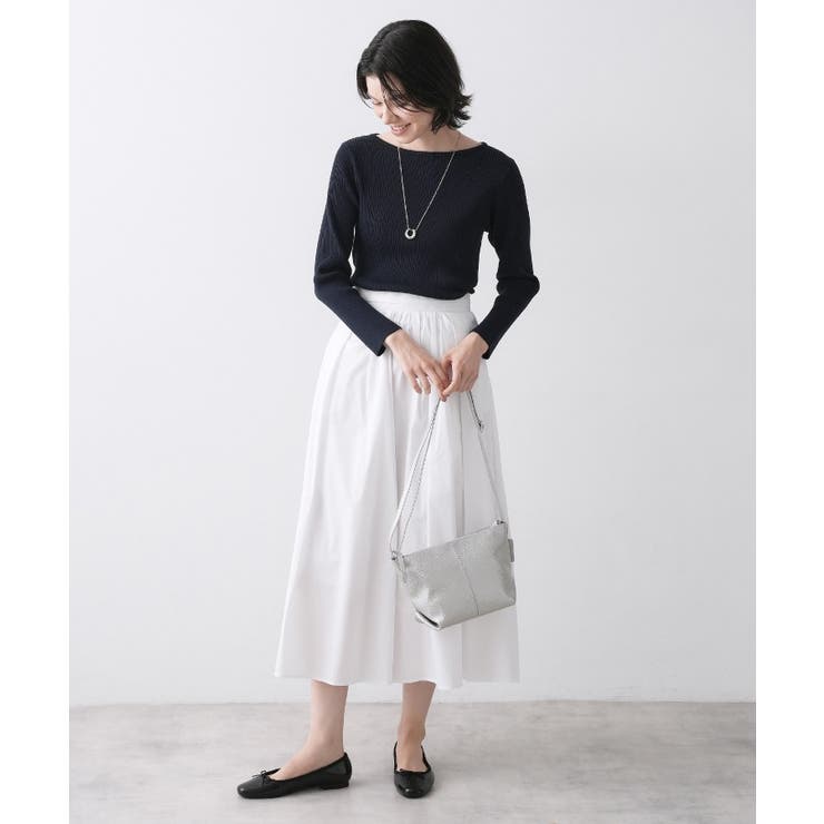 【洗える】タックギャザーフレアスカート | Dessin | 詳細画像3 