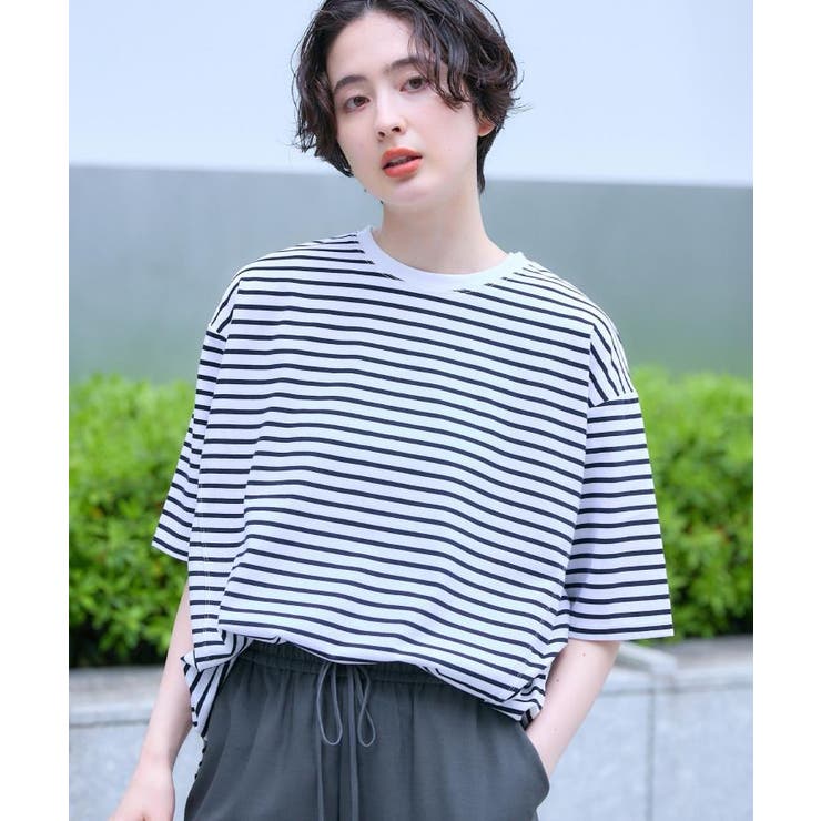 ホワイト(302) | 【UVカット/接触冷感】プレーティングTシャツ | Dessin