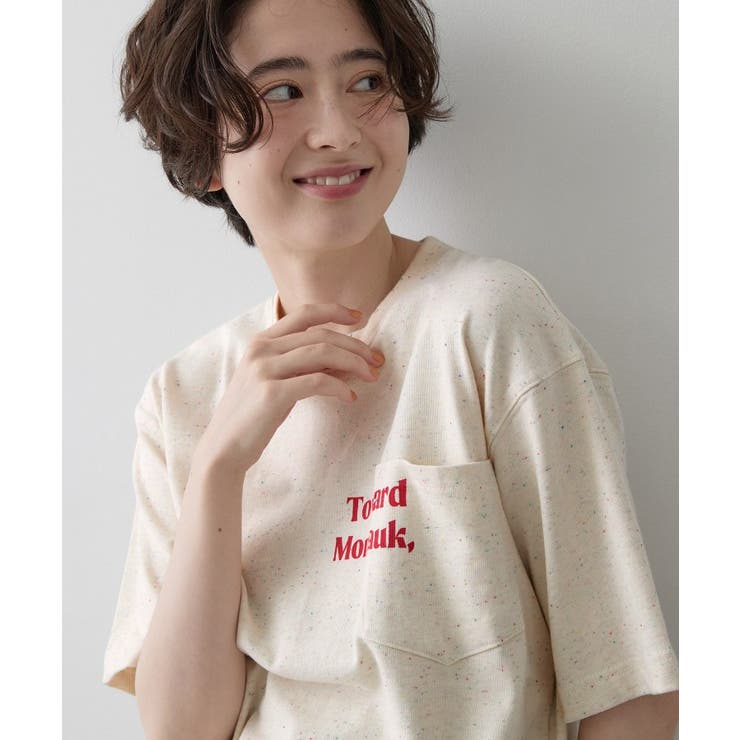 カラーネップ ポケットTシャツ | Dessin | 詳細画像14 