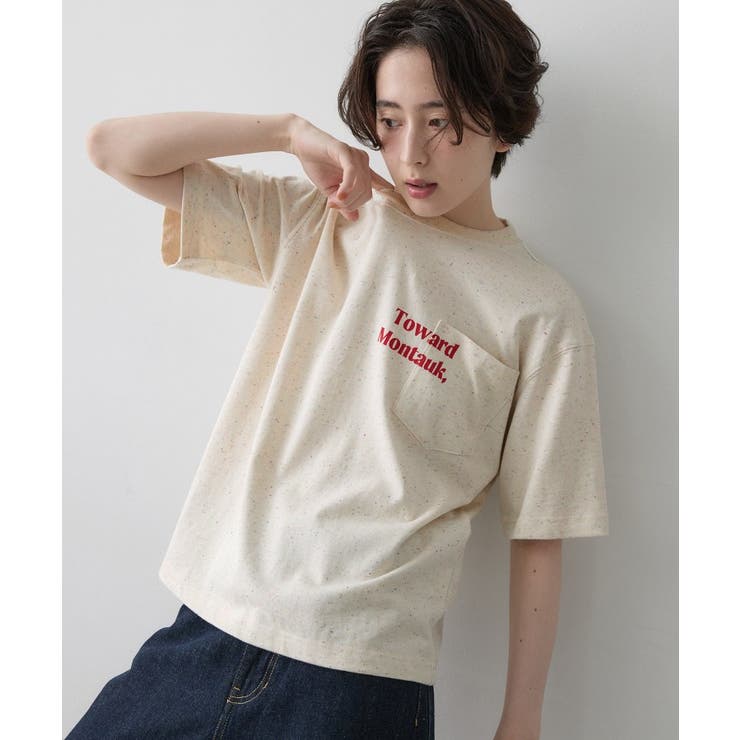 カラーネップ ポケットTシャツ | Dessin | 詳細画像15 