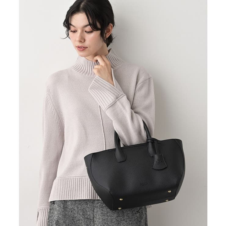 ブラック(019) | シュリンク合皮2WAYトートバッグ | Dessin