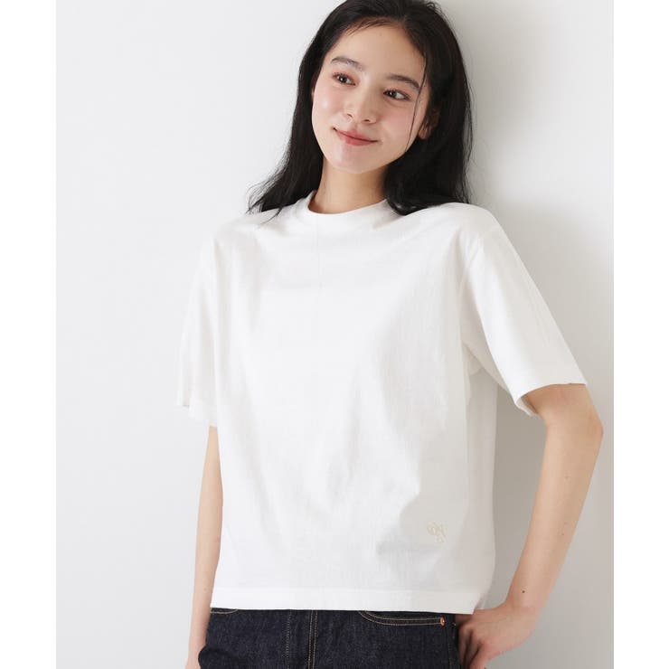ホワイト(001) | 【日本製】和歌山ラフィー天竺Tシャツ | Dessin