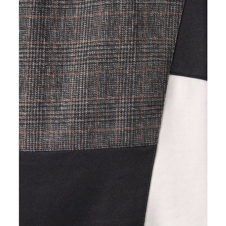 ツイード切替ブロックTシャツ | Dessin | 詳細画像4