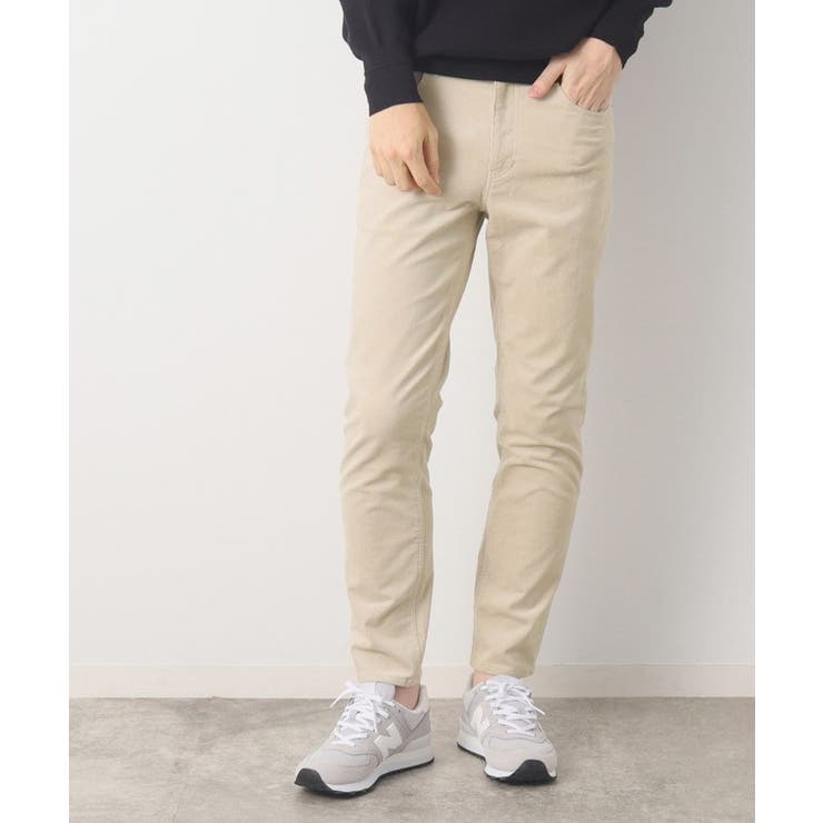 ライトベージュ(051) | コーデュロイスリムパンツ | Dessin