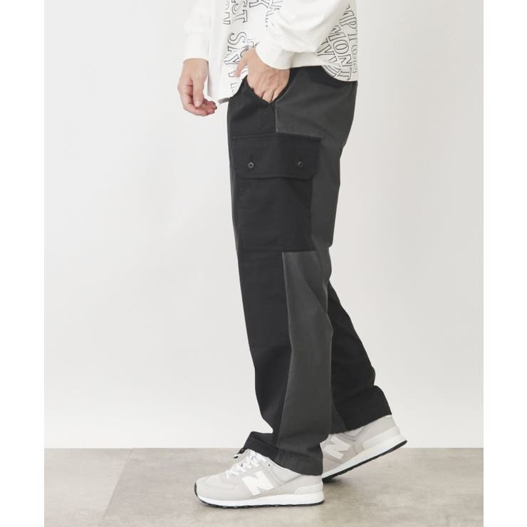 バイカラーカーゴパンツ | Dessin | 詳細画像1 