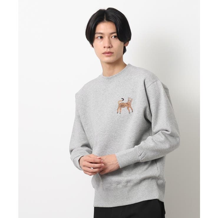 洗える】タイガーワンポイントスウェット[品番：WRDW0212697]｜Dessin