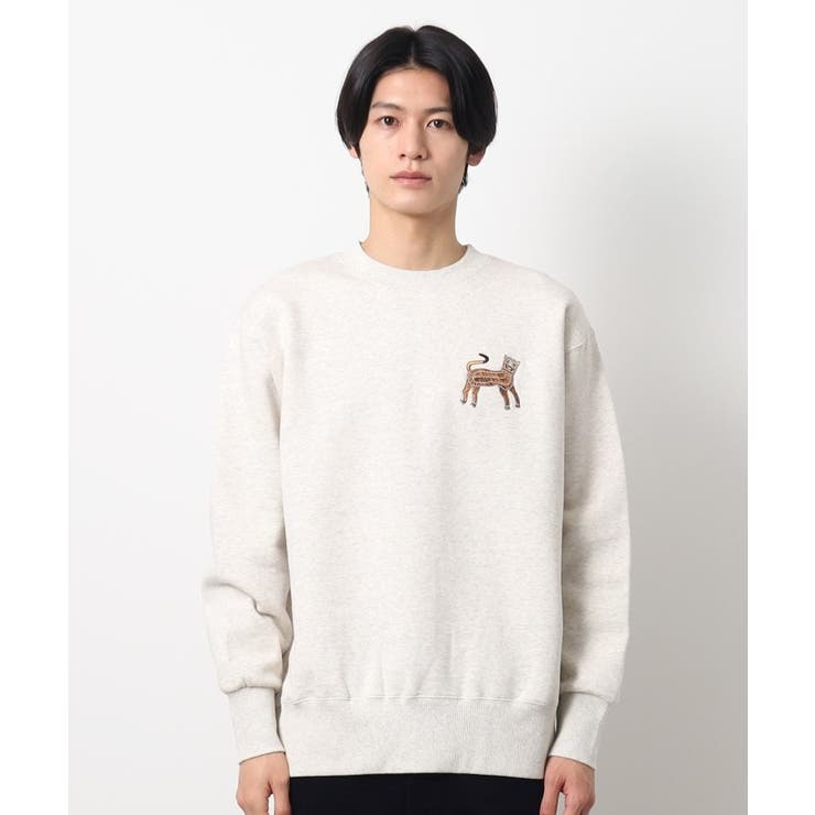 洗える】タイガーワンポイントスウェット[品番：WRDW0212697]｜Dessin