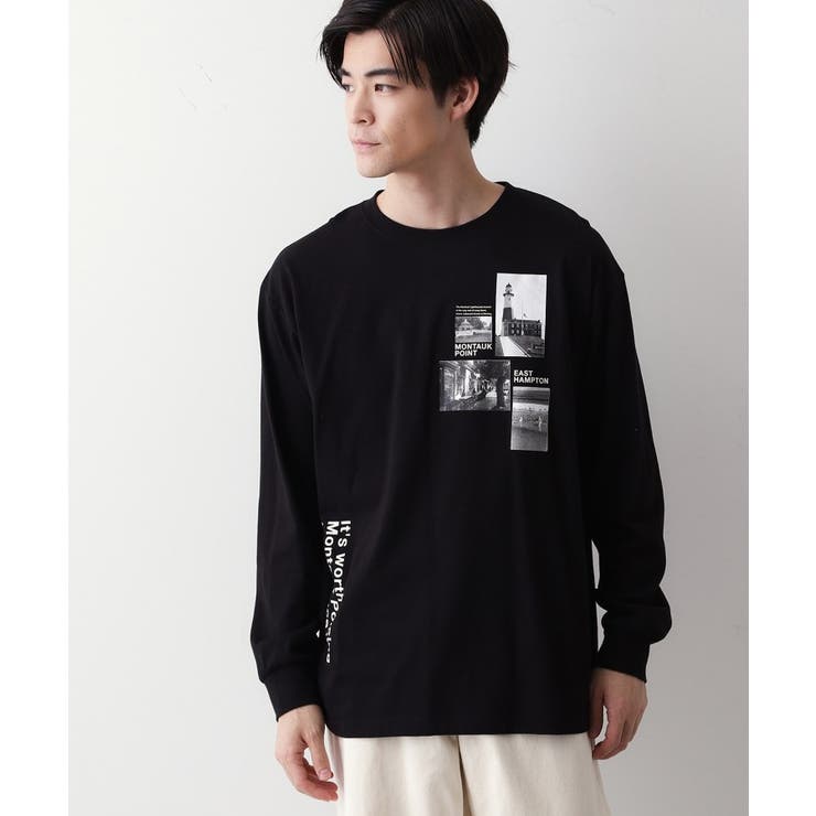 ブラック(019) | 【洗える】オーガニック天竺フォトロンT | Dessin