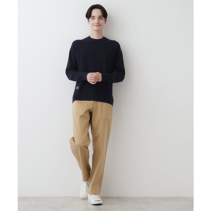 【洗える】コットンカシミヤワッフルプルオーバー | Dessin | 詳細画像10 