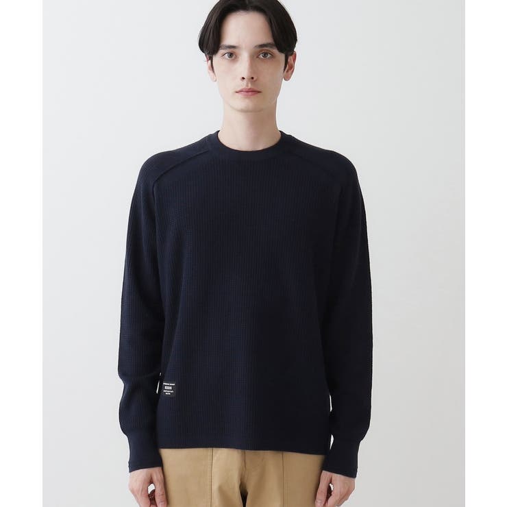 【洗える】コットンカシミヤワッフルプルオーバー | Dessin | 詳細画像13 