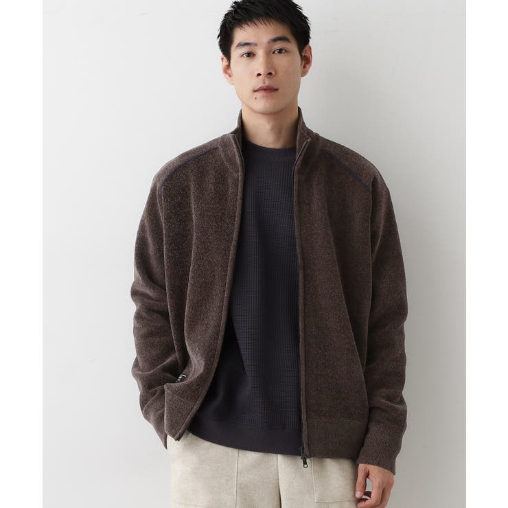 【洗える】モールジップカーディガン | Dessin | 詳細画像5 