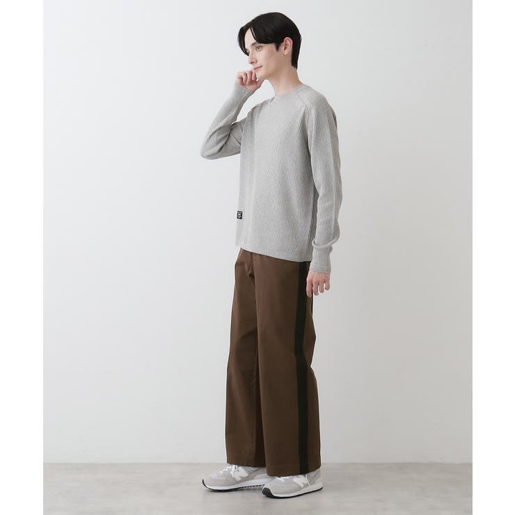 【洗える】コットンツイルサイドライン入りパンツ | Dessin | 詳細画像3 