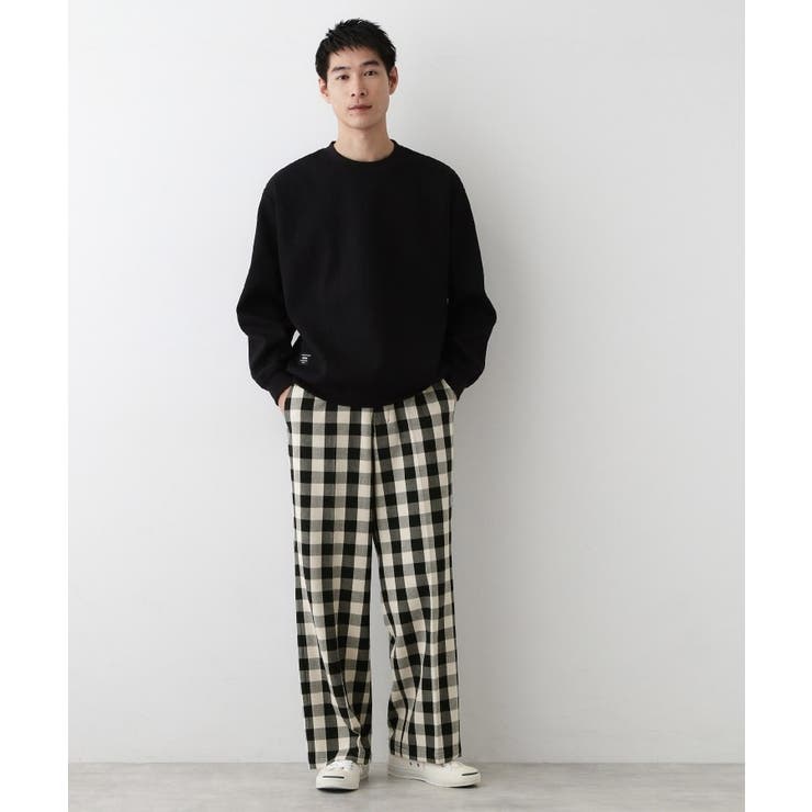 【洗える】チェック柄ドロストパンツ | Dessin | 詳細画像2 