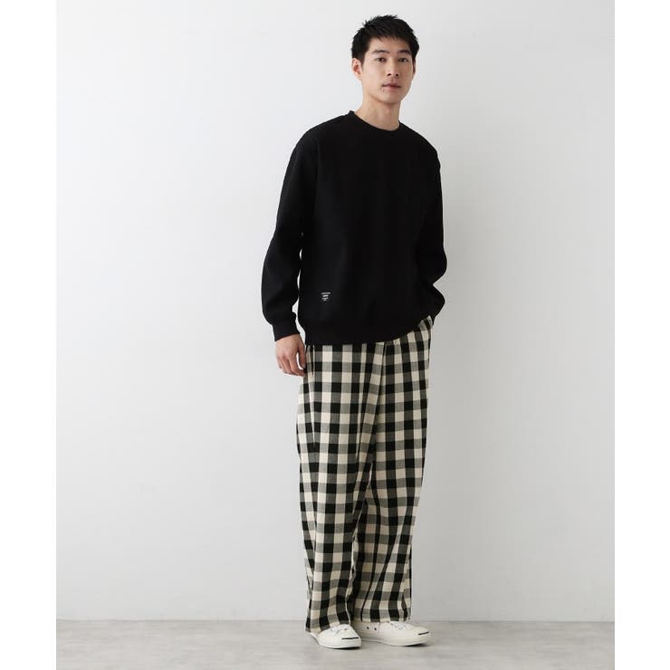 【洗える】チェック柄ドロストパンツ | Dessin | 詳細画像3 