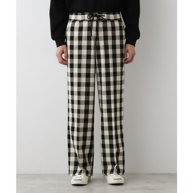 【洗える】チェック柄ドロストパンツ | Dessin | 詳細画像5 