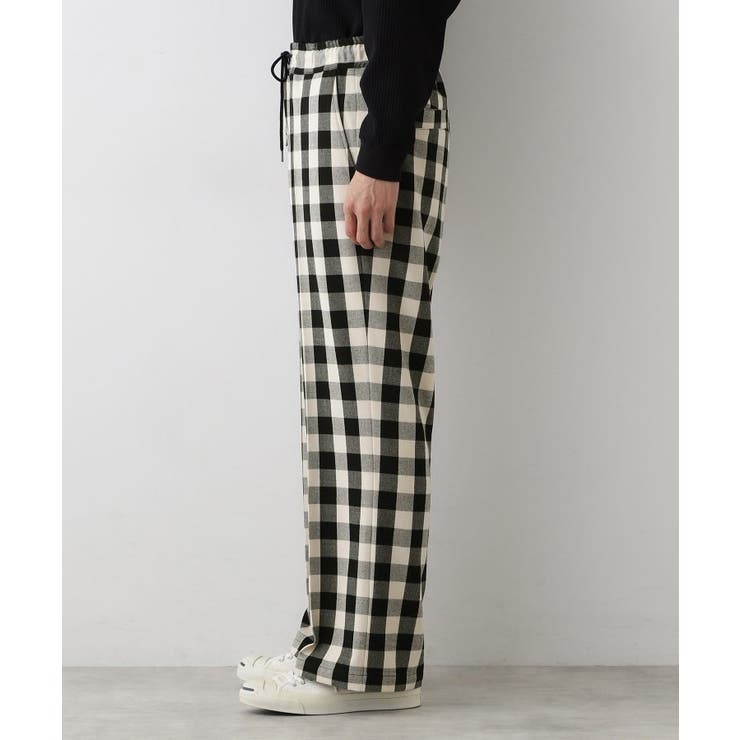 【洗える】チェック柄ドロストパンツ | Dessin | 詳細画像6 