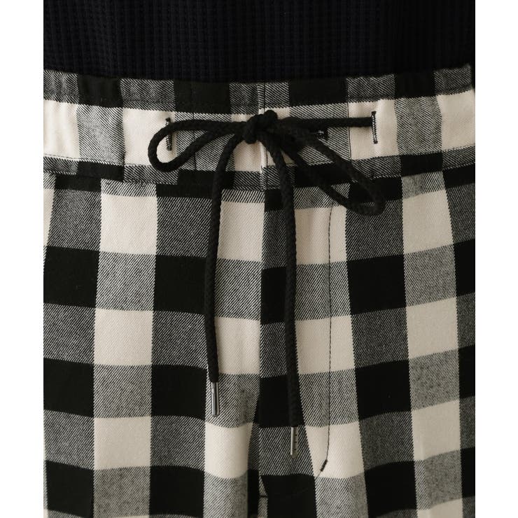 【洗える】チェック柄ドロストパンツ | Dessin | 詳細画像8 