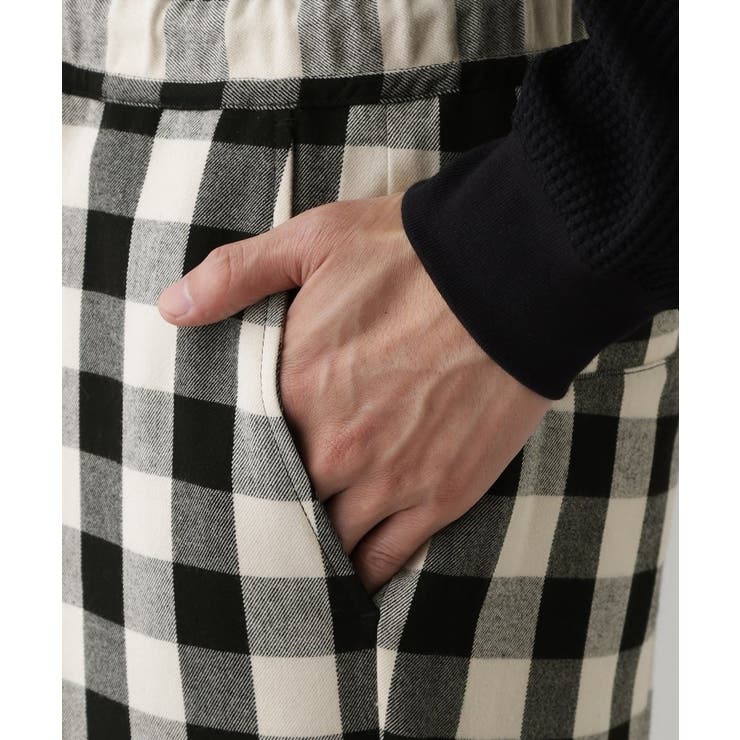 【洗える】チェック柄ドロストパンツ | Dessin | 詳細画像10 