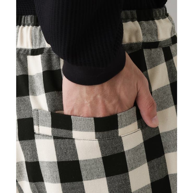 【洗える】チェック柄ドロストパンツ | Dessin | 詳細画像9 