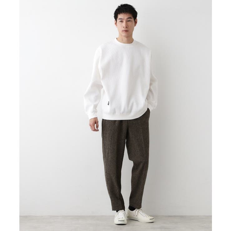 【洗える】ソロテックスワッフルクルーネック | Dessin | 詳細画像2 