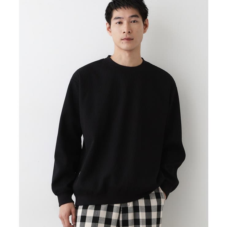 【洗える】ソロテックスワッフルクルーネック | Dessin | 詳細画像5 