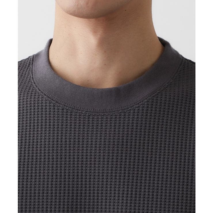 【洗える】ソロテックスワッフルクルーネック | Dessin | 詳細画像16 