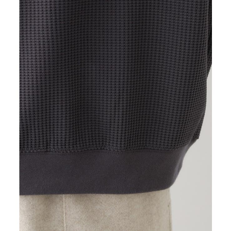 【洗える】ソロテックスワッフルクルーネック | Dessin | 詳細画像18 