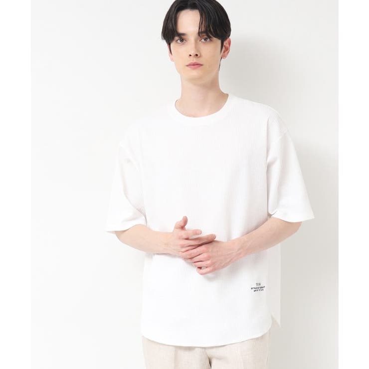 【洗える】ワッフルオーバーTシャツ | Dessin | 詳細画像1 