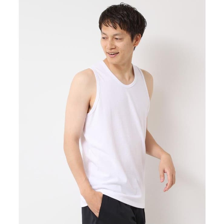 ホワイト(001) | フライスタンクトップ | Dessin
