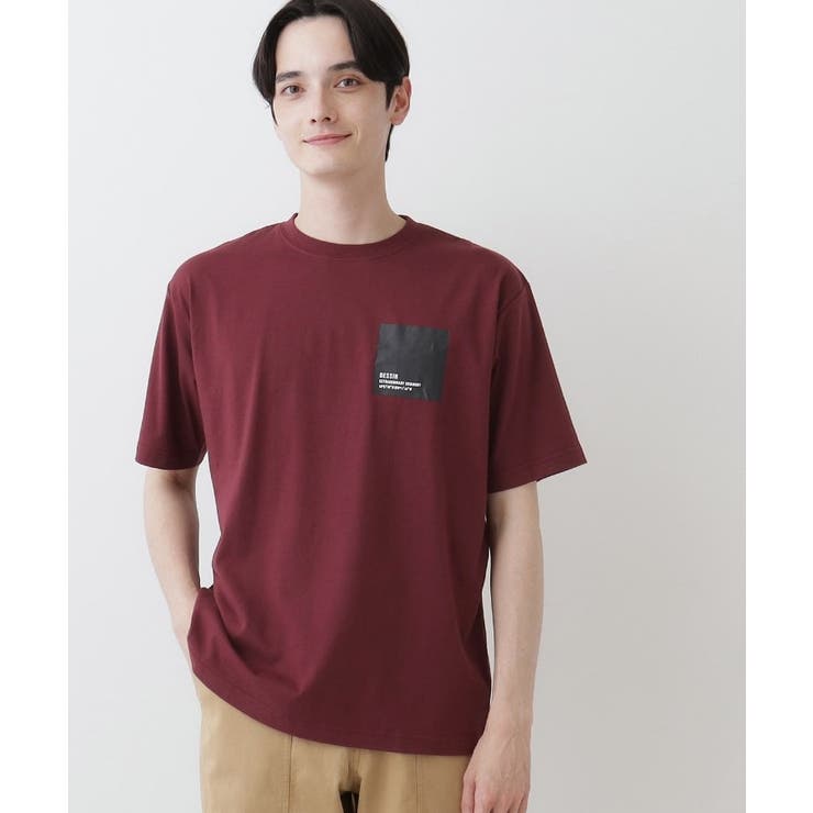 【洗える】オーガニックコットンロゴ入り半袖Tシャツ | Dessin | 詳細画像6 