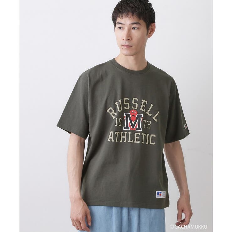 チャコールグレー(614) | ガチャピン・ムック コラボTシャツ | Dessin