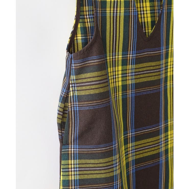 【リンクコーデ】チェックジャンパースカート | Dessin | 詳細画像6 