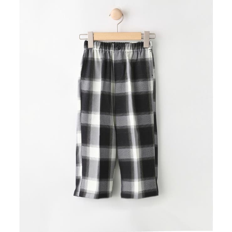 ブラック(319) | 【リンクコーデ】チェックパンツ | Dessin