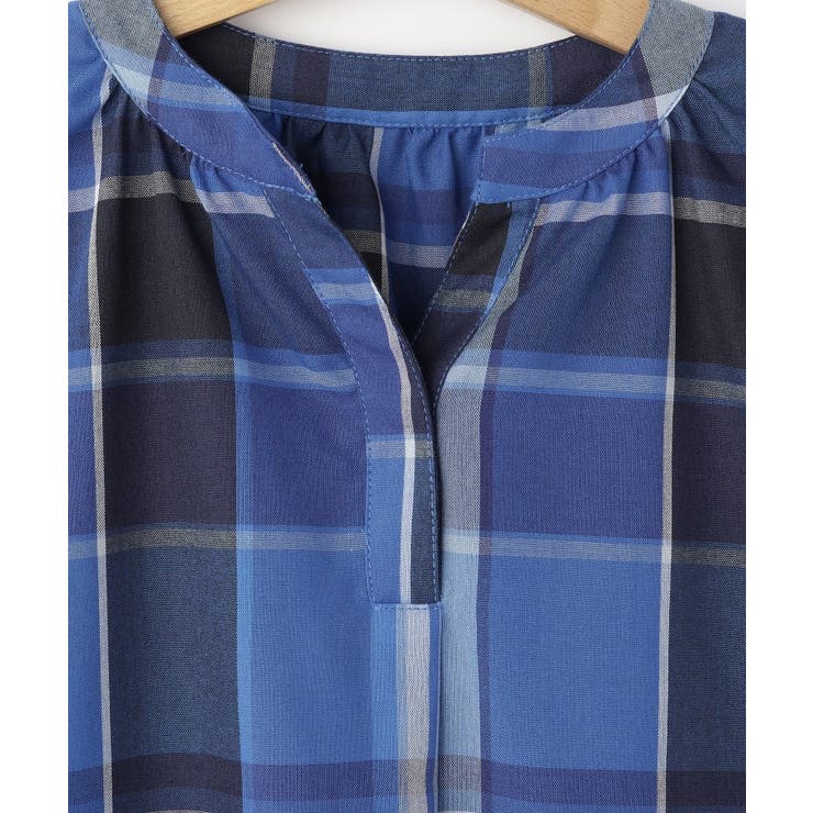 【リンクコーデ】ガーゼチェックワンピース | Dessin | 詳細画像3 