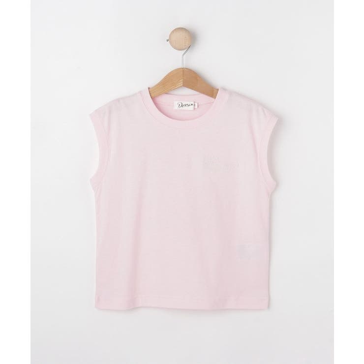 ピンク(072) | 【洗える】オーガニックコットンフレンチスリーブ | Dessin