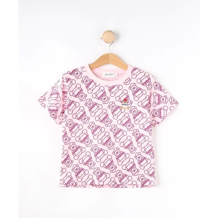 【洗える・リンクコーデ】Deddy刺繍入り オーガニックコットンTシャツ | Dessin | 詳細画像1 